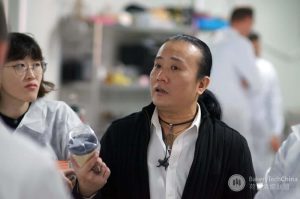 Edward Ong (Chief Operating Officer of Hangzhou Global Food Solutions Co. Ltd) in discussion with BakeryTechChina members about the trends and developments of the Chinese frozen dough market.