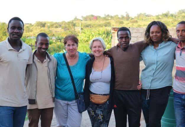 From Left to right – Joseph, Patrick, Hanneke, Caroline, Peter, Olga & Pastory